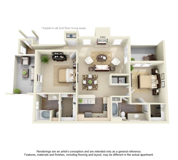 Floor Plan  The Winsted at Valley Ranch in Irving, TX, For Rent. Now leasing 1 and 2 bedroom apartments.